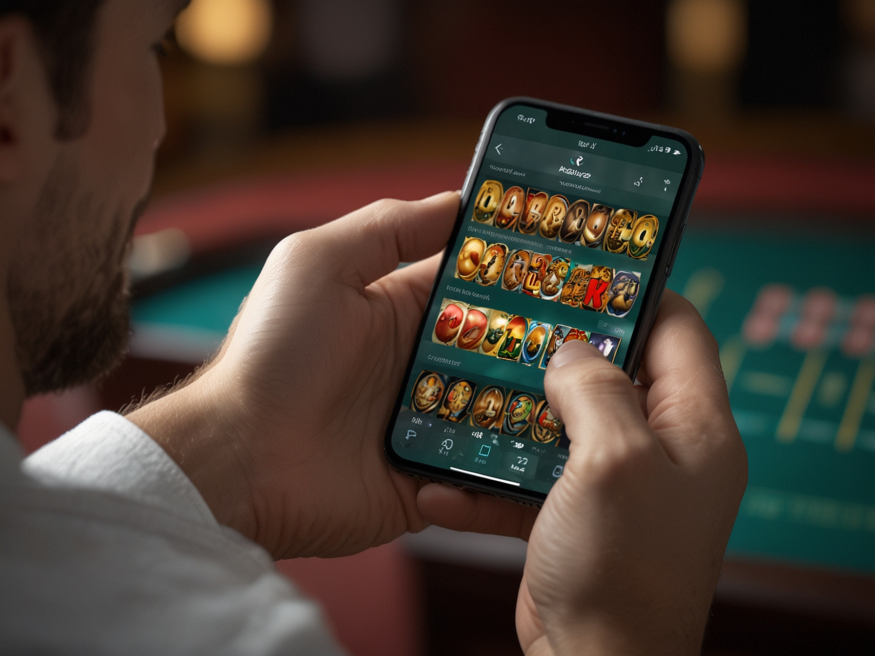 Мобильное приложение Kent Casino на экране смартфона